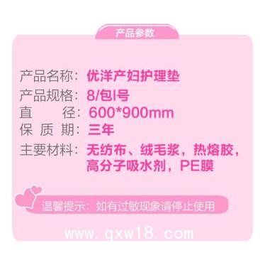 產(chǎn)褥墊產(chǎn)婦墊孕婦隔尿墊產(chǎn)婦護理墊一次性月經(jīng)墊60*90L