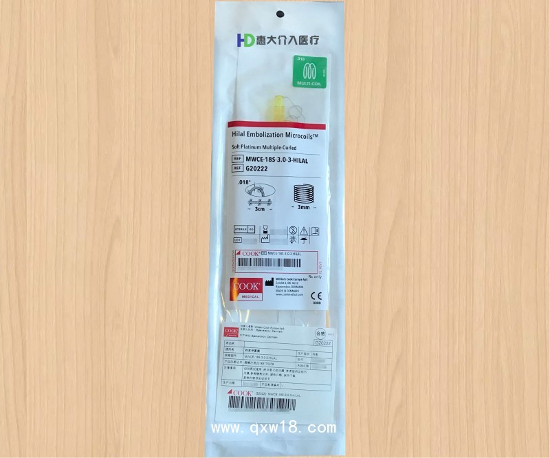 庫克COOK栓塞彈簧圈普圈塔圈平圈