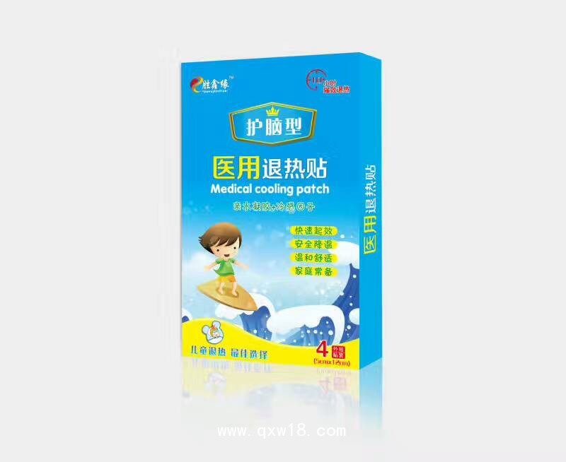 添加冷感緩釋因子護腦型退熱貼