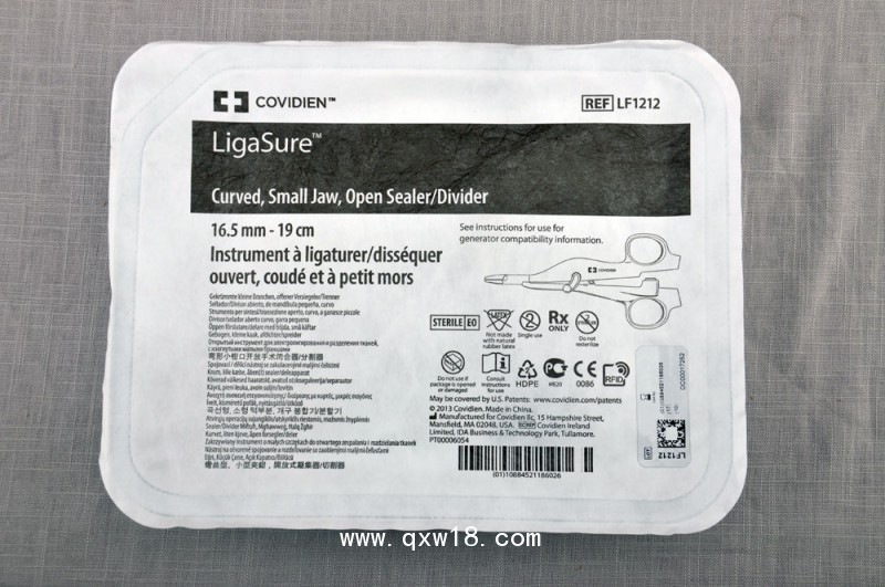 柯惠腹腔鏡開口鉗、彎形小鉗口開放手術(shù)閉合分割器LF1212