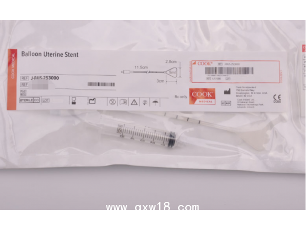 美國庫克一次性球囊子宮梨形支架J-BUS-253000