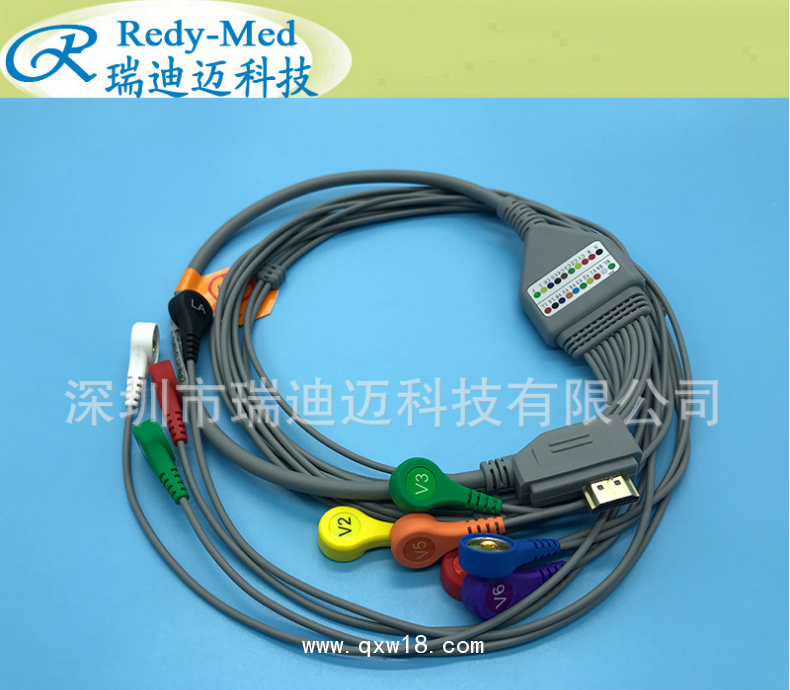 谷山豐動態(tài)心電導聯(lián)線 動態(tài)心電記錄盒心電導聯(lián)線 12導