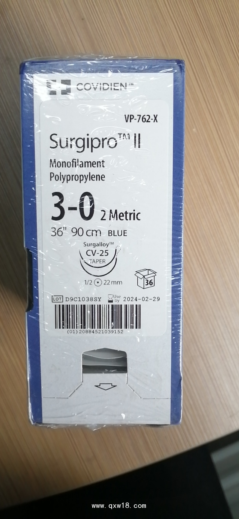 柯惠非吸收性單股聚丙烯縫線VP761X 762X  706X