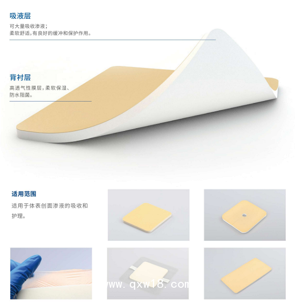 自粘性聚氨酯泡沫敷料（創(chuàng)傷、糖尿病足、褥瘡貼可OEM）