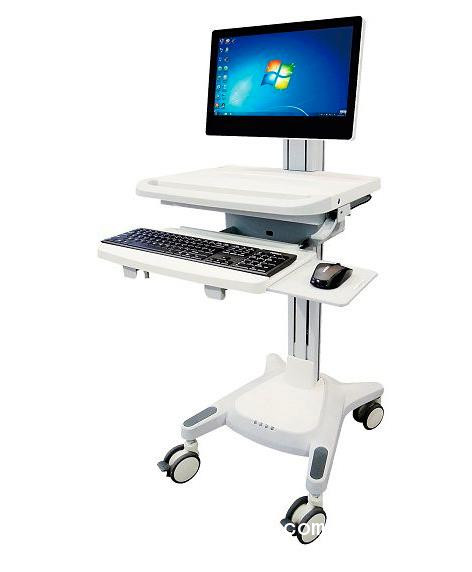 移動查房車，移動護理工作站。遠程醫(yī)療臺車。