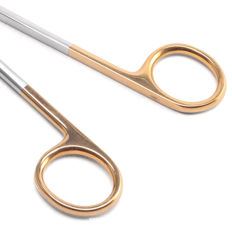 基礎(chǔ)外科組織剪 醫(yī)用組織剪德國(guó)不銹鋼硬質(zhì)合金鑲片彎圓頭組織剪