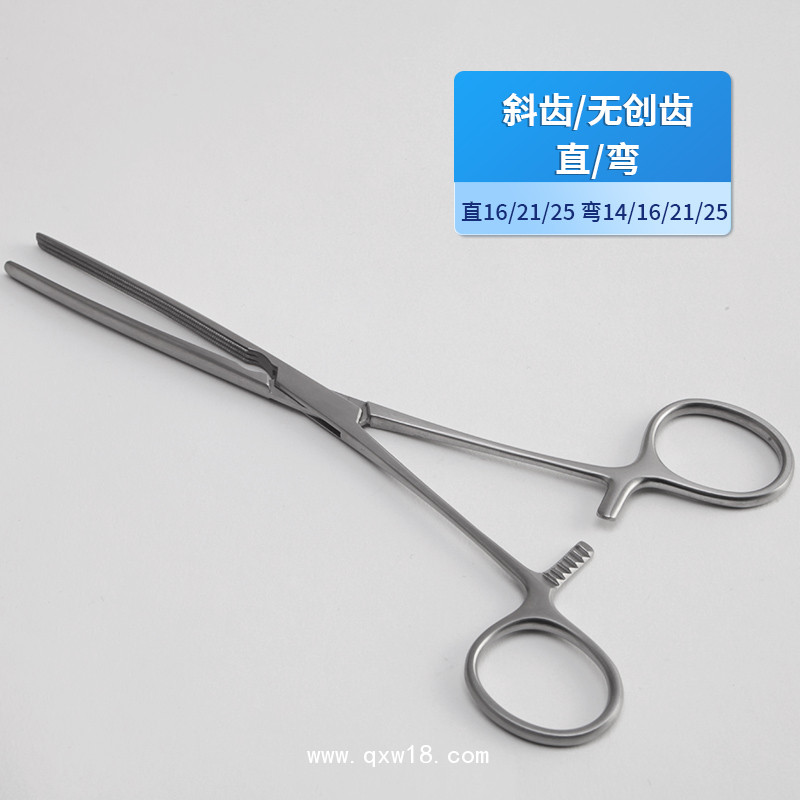 德國不銹鋼腸夾持鉗 基礎(chǔ)外科斜齒無創(chuàng)齒夾持鉗醫(yī)用鉗貝萊沃腸鉗