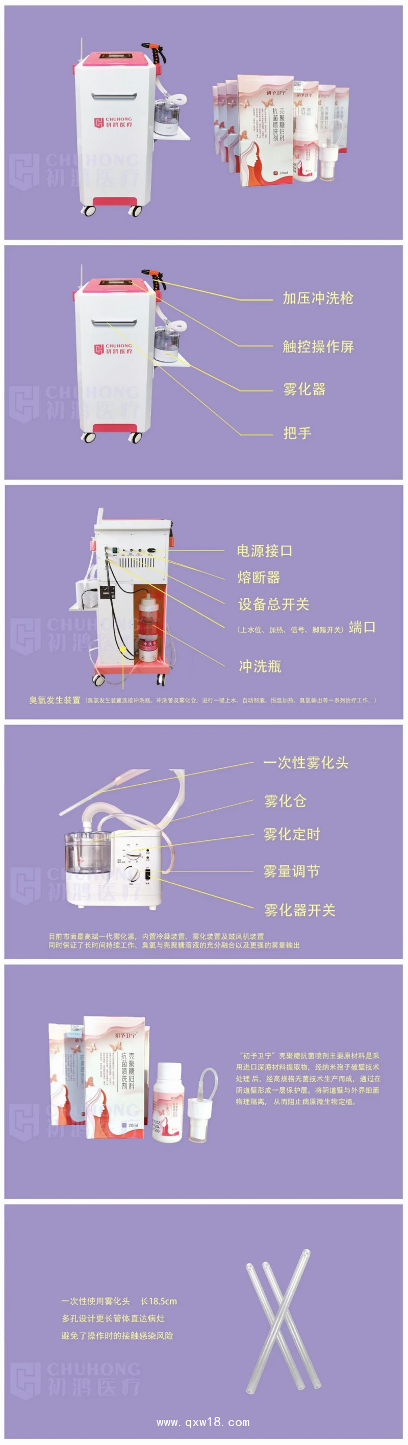 初鴻婦科產(chǎn)科臭氧治療儀 婦科三氧治療儀婦科臭氧霧化治療儀