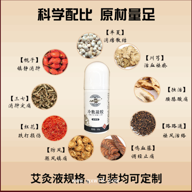 萬健澤冷敷凝膠，冷敷凝膠代加工廠家