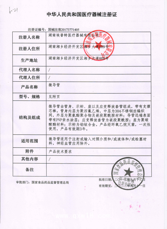 埃普特APT 微導(dǎo)管 2.7F Progreat 60273001 血管介入耗材