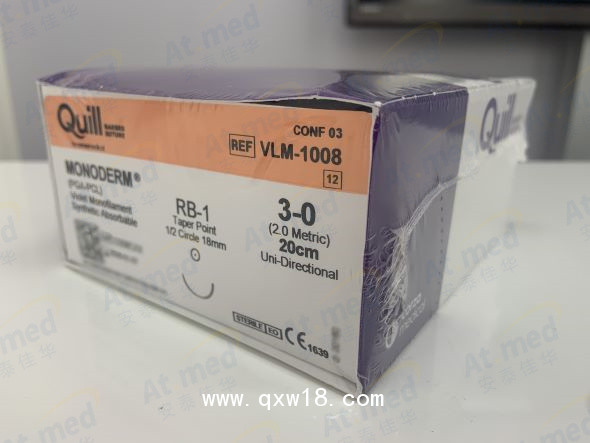 舜科 帶倒鉤軟組織縫合可吸收免打結(jié)外科縫線VLM-1008