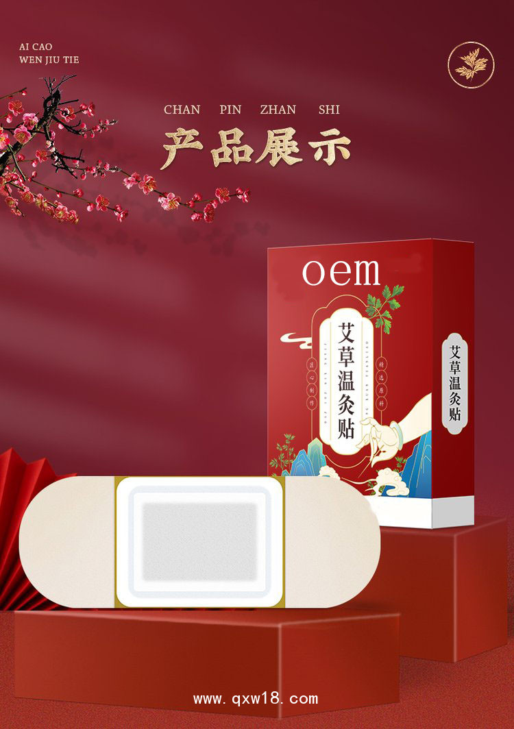 頸肩腰腿溫灸熱敷溫灸貼理療貼醫(yī)院藥店診所oem貼牌代加工