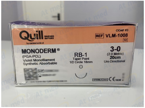 舜科 帶倒鉤軟組織縫合可吸收免打結(jié)外科縫線VLM-1008