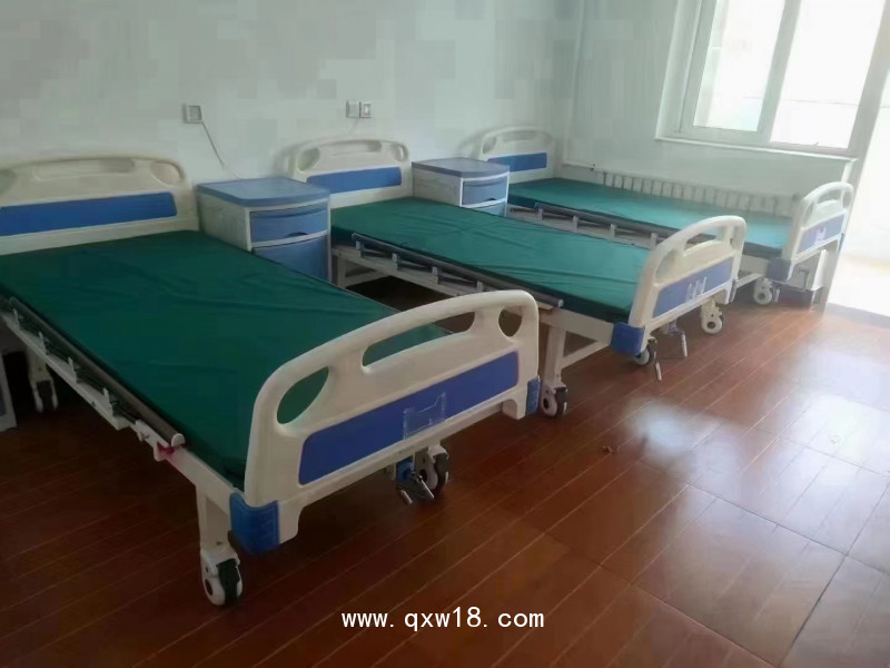 單搖護(hù)理床（M條形面） 單搖病床 手動護(hù)理床 手搖病床 山東銘旭 源頭廠家