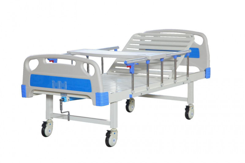 方管單搖護理床，醫(yī)療床，手搖式病床