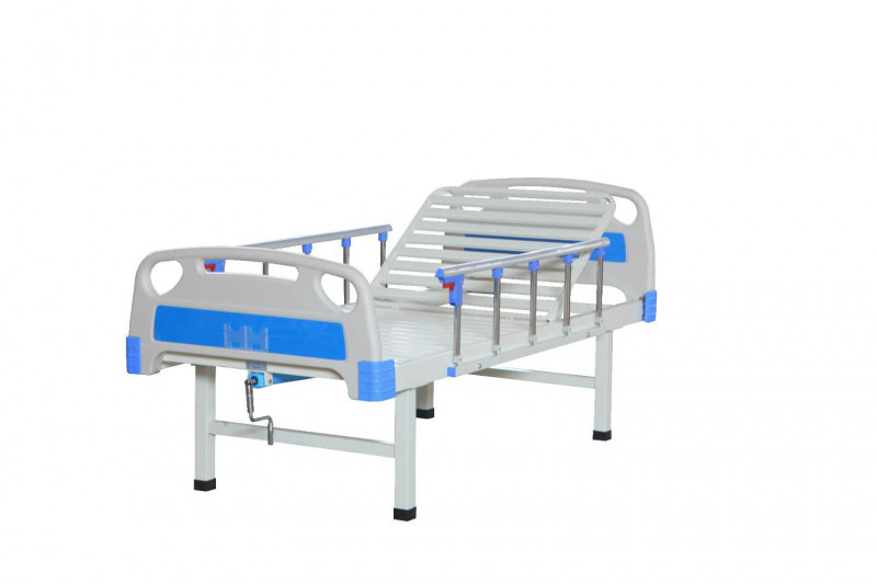 方管單搖護理床，醫(yī)療床，手搖式病床
