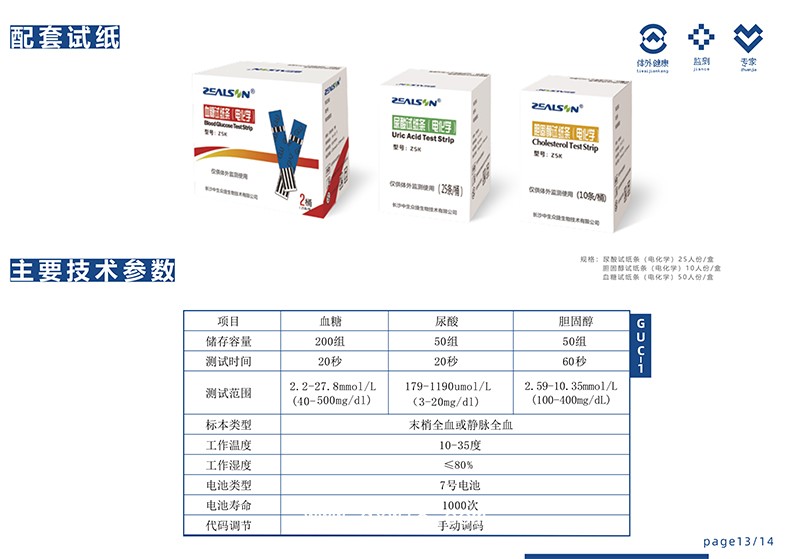 中生康 血糖尿酸膽固醇分析儀 GUC-1
