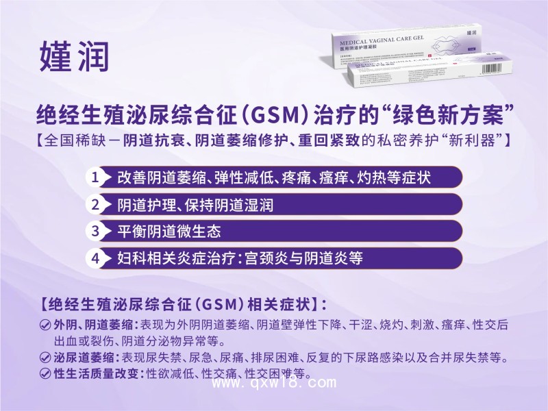 GSM絕經(jīng)陰道萎縮修護(hù)、陰道緊致潤(rùn)滑專用凝膠嫤潤(rùn)