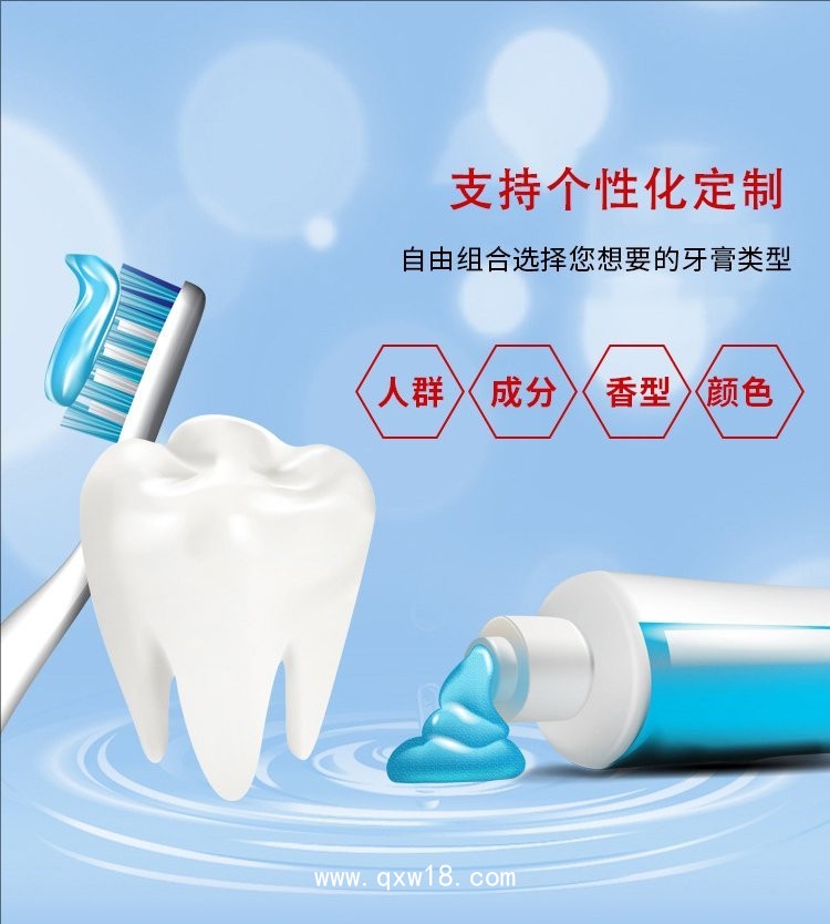 牙膏代加工廠家/二類械字號妝字號文號齊全，成人兒童牙膏OEM貼牌代加工