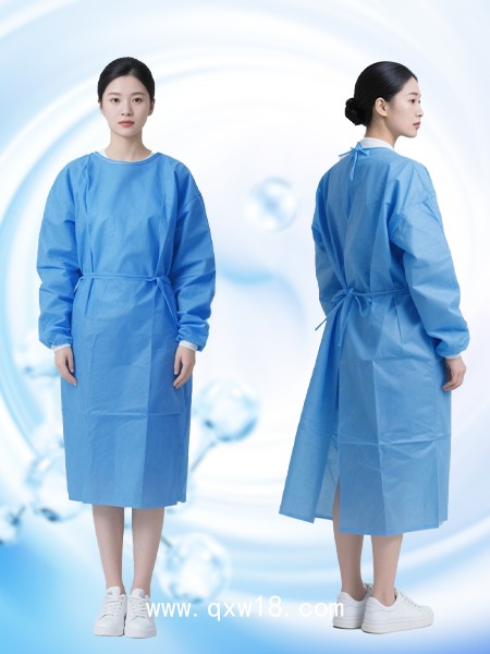 一次性隔離衣無紡布反穿防護(hù)服工作服