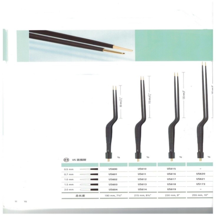 蛇牌雙極電凝鑷陶瓷絕緣，防止熱損傷